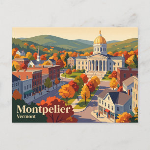 Montpelier, Vermont, USA Postkarte