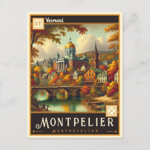 Montpelier, Vermont Vintage Ansichtskarte Postkarte