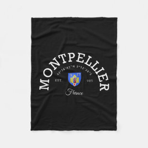 Montpellier Frankreich Urlaub Frankreich Souvenir Fleecedecke