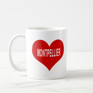 MONTPELLIER Rotes Liebe Herz Kaffeetasse