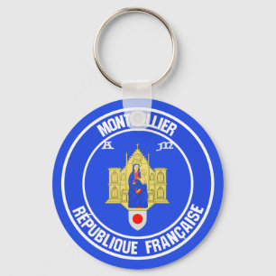 Montpellier RundEmblem Schlüsselanhänger