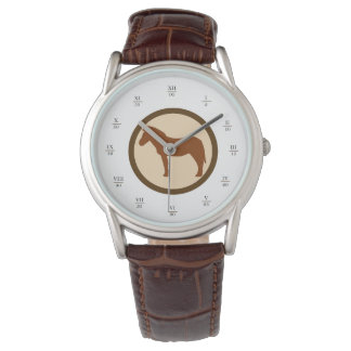 Montre classique GEEKLEY marron & beige Armbanduhr