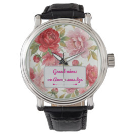 montre Pivoines Armbanduhr