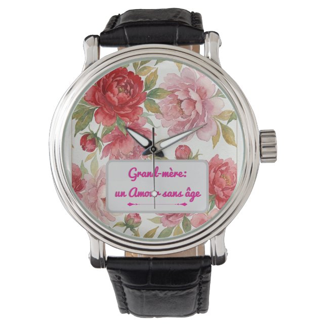 montre Pivoines Armbanduhr (Vorderseite)