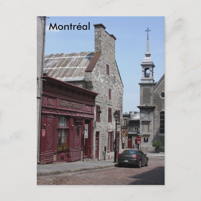 Montreal Altstadt Postkarte (Vorderseite)