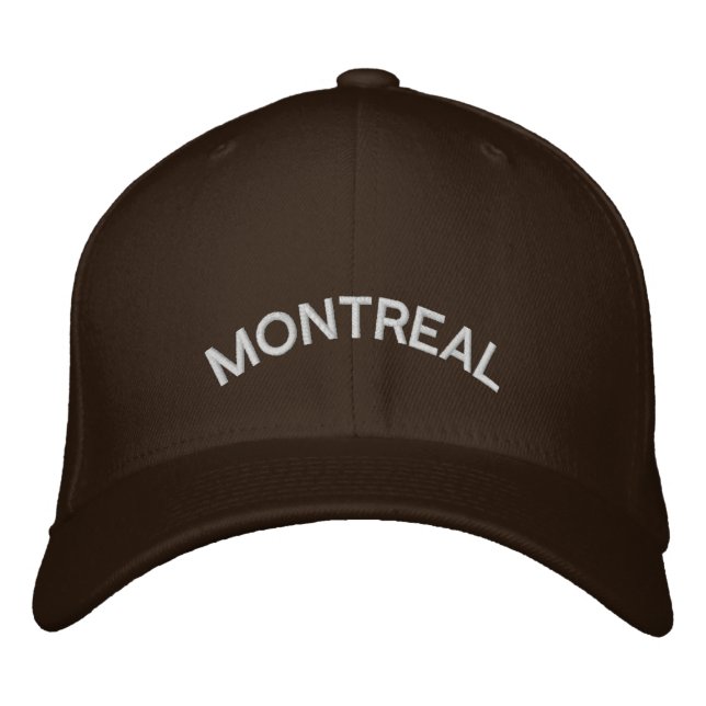 Montreal Baseball Cap bestickt Kanada Cap Bestickte Kappe (Vorderseite)