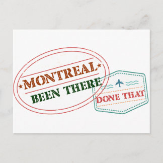 Montreal Been dort getan, dass Postkarte