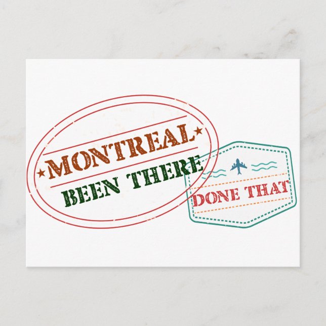 Montreal Been dort getan, dass Postkarte (Vorderseite)