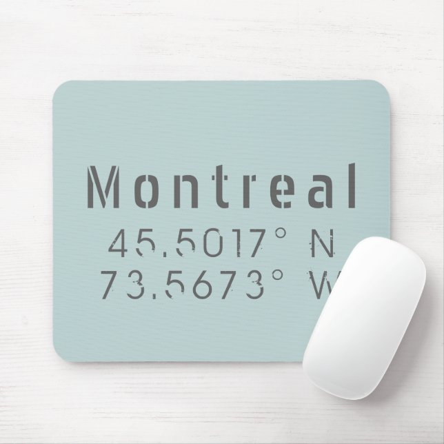 Montreal Breitengrad Mousepad (Mit Mouse)