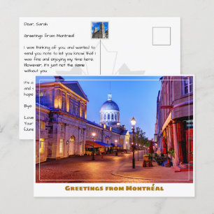 Montréal Canada Old Town Modern Postkarte