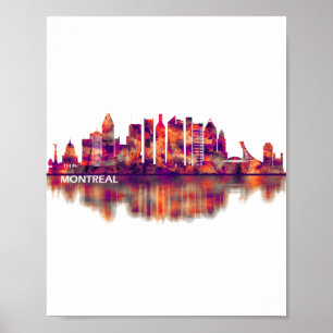 Montreal Canada Skyline Poster