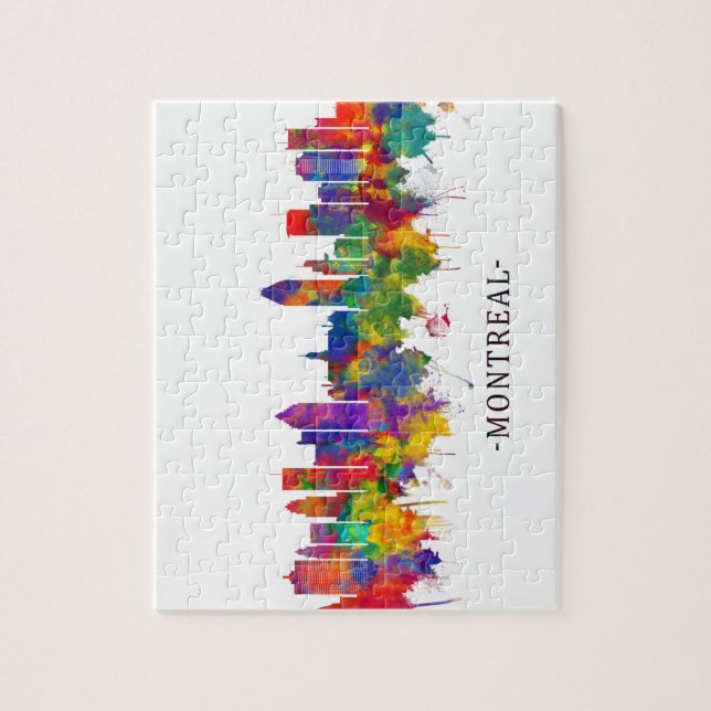 Montreal Canada Skyline Puzzle (Vertikal)