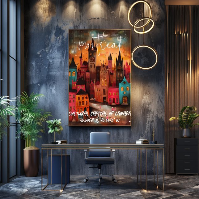 Montreal: Capital Cultural de Canadá con Arquitect Poster (Von Creator hochgeladen)