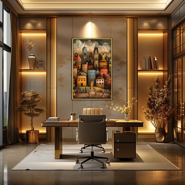 Montreal: City of a Hundred Steeples,Whimsical Art Poster (Von Creator hochgeladen)