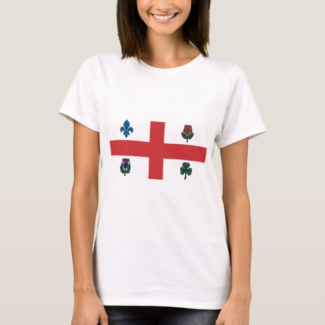 Montreal-Flagge T-Shirt (Vorderseite)