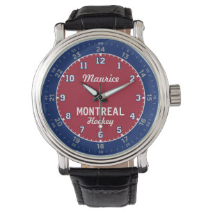 Montreal-Hockey 24 Stunden-Uhr Armbanduhr