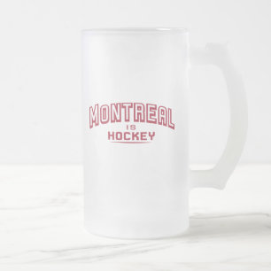 Montreal ist Hockey 16oz Mattiert Glass Tasse