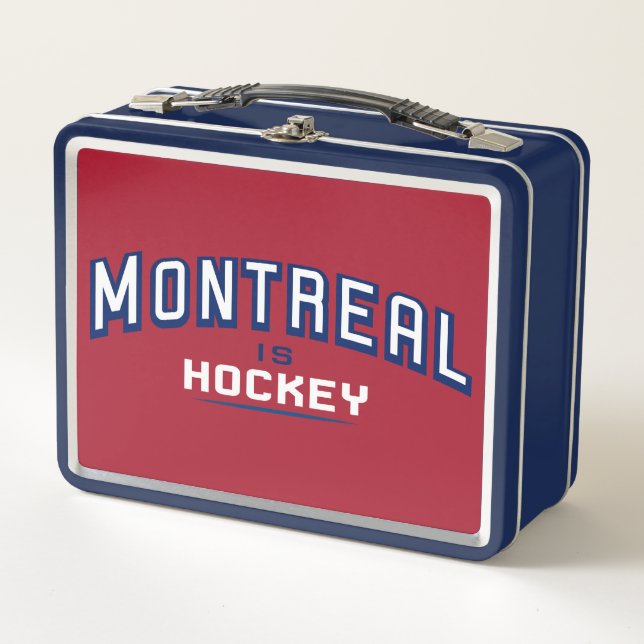 Montreal ist Hockey - Red & Blue Lunch Box (Vorderseite)