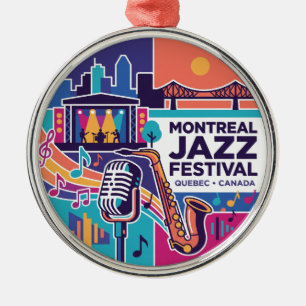 Montreal Jazz Festival Kanada Ornament Aus Metall