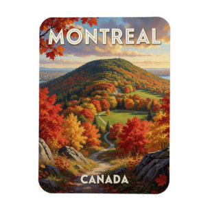Montreal Kanada Herbst-Ahorn-Szene   Magnet