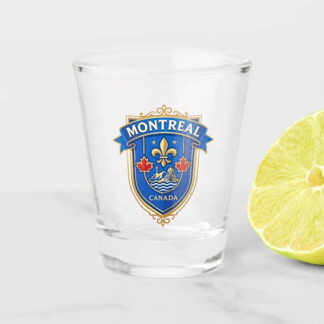 Montreal Kanada Schnapsglas (Vorderseite)