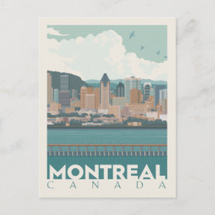 Montreal, Kanada   Skyline Postkarte