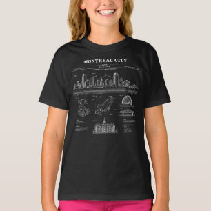 Montreal Kanada Stadtgestaltung T-Shirt