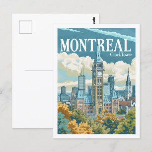Montreal Kanada Vintage Berühmter Reiseort Postkarte