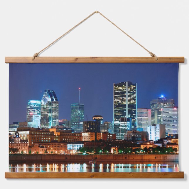 Montreal Kanada Wandteppich Mit Holzrahmen (Vorne)