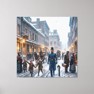 Montreal, Kanada Winter 1851 Druck Leinwanddruck