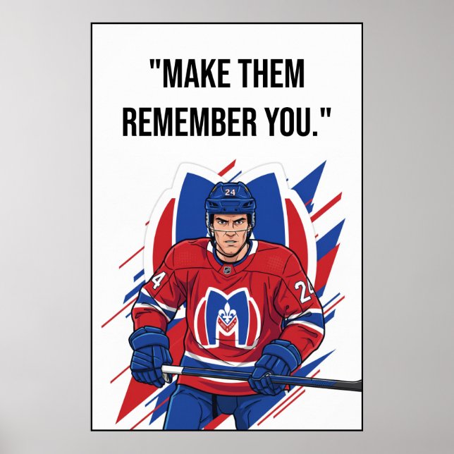 Montreal Metros Hockey Motivation Poster (Vorne)
