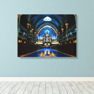 Montreal Notre Dame Kathedrale Canvas Print Leinwanddruck