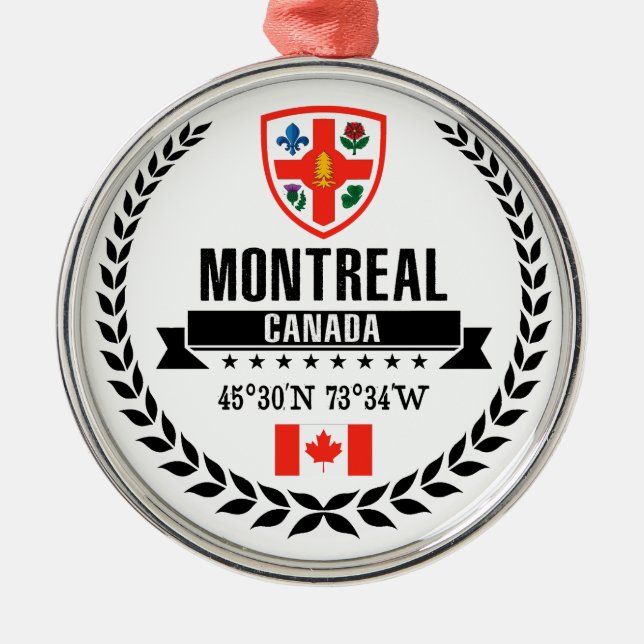 Montreal Ornament Aus Metall (Vorne)