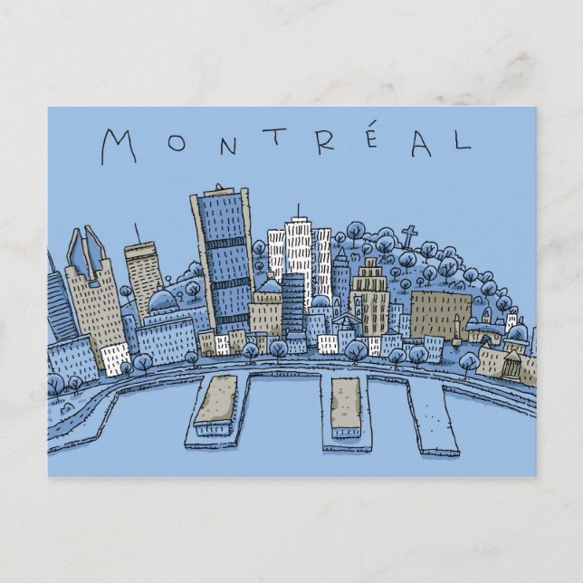 Montreal Postkarte (Vorderseite)