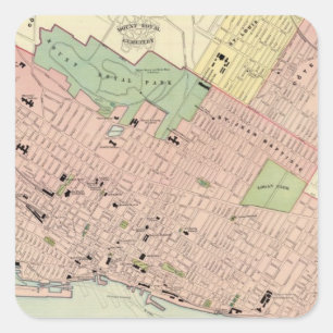 Montreal Quadratischer Aufkleber