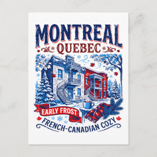 Montreal Quebec Französisch Kanadisch Gemütlicher Postkarte