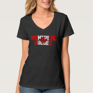 Montreal Quebec Kanada Vintage Pride Kanadische Fl T-Shirt