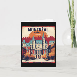 Montreal Quebec Kanada Vintage Travel Touris 1950 Karte