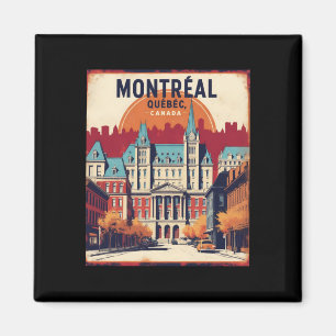 Montreal Quebec Kanada Vintage Travel Touris 1950 Magnet