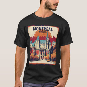 Montreal Quebec Kanada Vintage Travel Touris 1950 T-Shirt