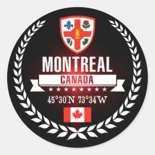 Montreal Runder Aufkleber