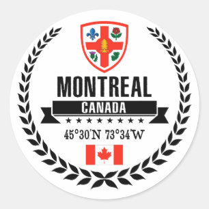Montreal Runder Aufkleber