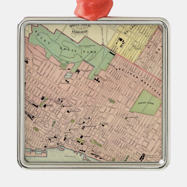 Montreal Silbernes Ornament (Vorne)