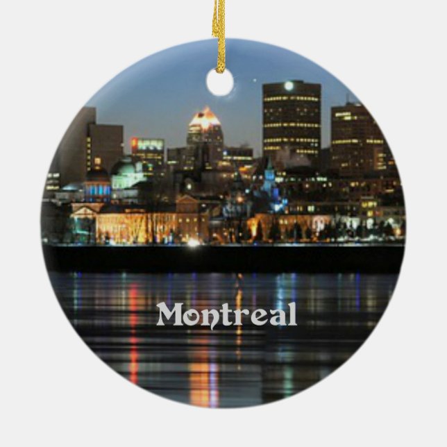 Montreal Skyline Keramikornament (Hinten)