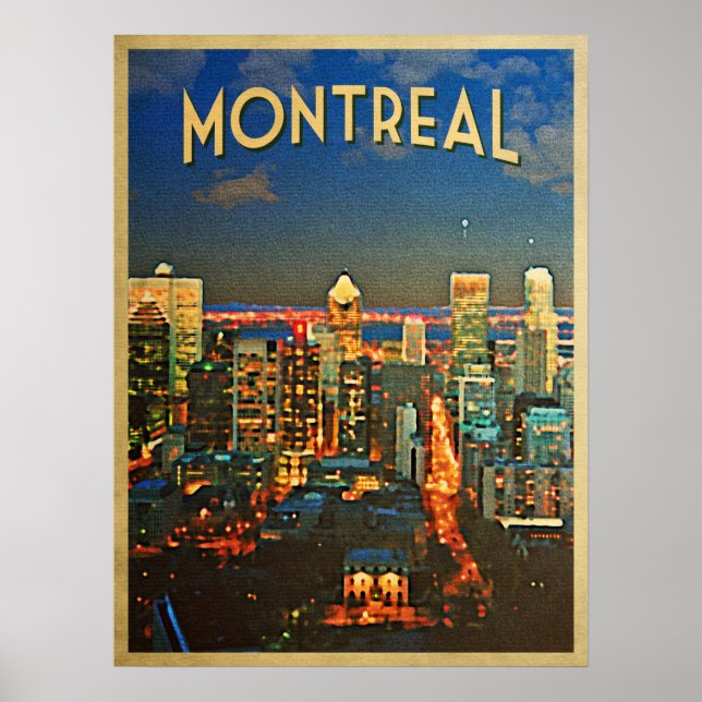 Montreal Skyline Poster (Vorne)