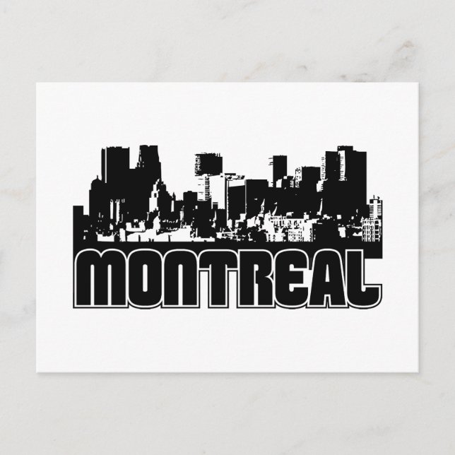 Montreal Skyline Postkarte (Vorderseite)