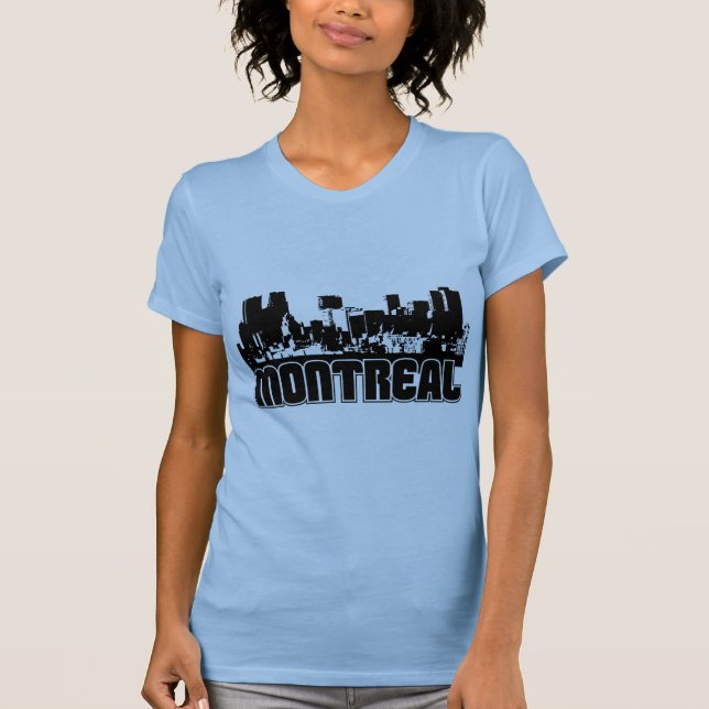 Montreal-Skyline T-Shirt (Vorderseite)