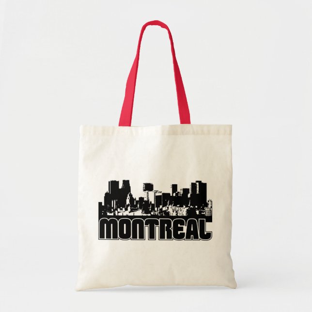 Montreal-Skyline Tragetasche (Vorne)