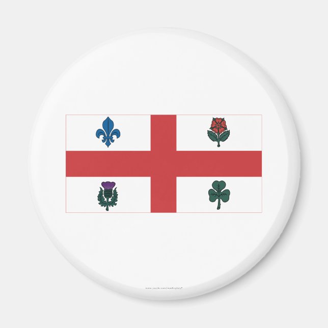 Montrealer Flagge Magnet (Vorne)