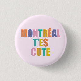 Montrealer Stadttypografie modern farbenfroh Button
